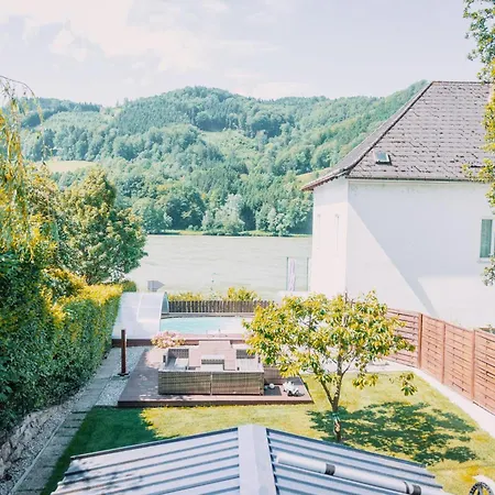 Donaublick Mit Pool Und Garten Prázdninový dům Sankt Nikola an der Donau